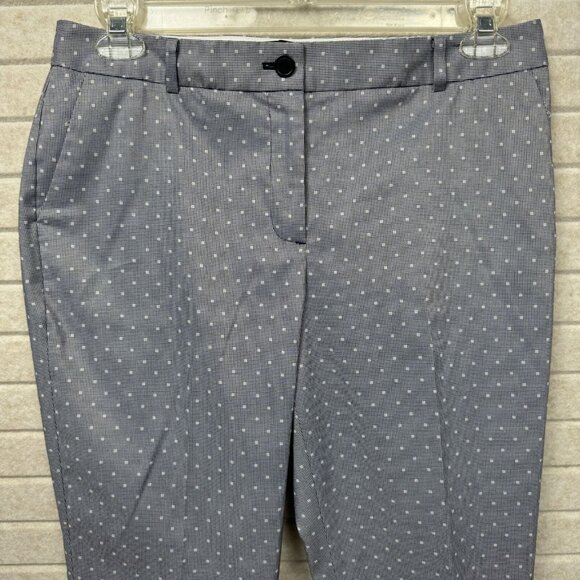 Talbots Gray Houndstooth Polka Dot Career Work Dress Pants Womens 10P - Picture 3 of 15